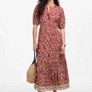 Madewell Floral Red Dress
